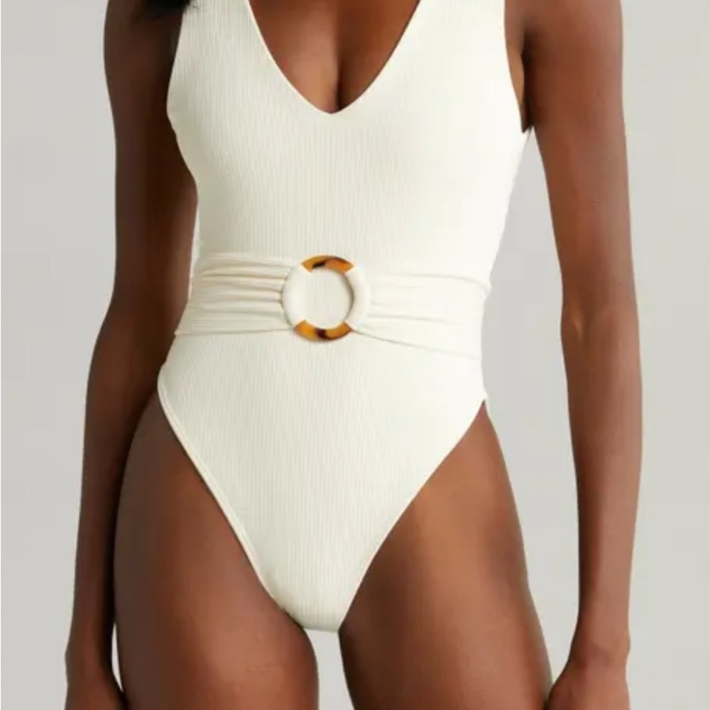 Montce One Piece Belted Swimsuit - Picture 3 of 3